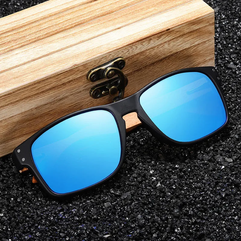 Bamboo & Wood Detail Trend Sunglasses