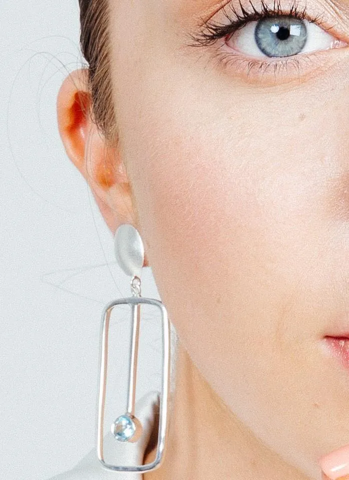 Lorelei Earrings Large in various gemstones