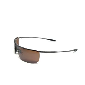 //Style 818// Deluxe Vintage 90s Steel Visor Shades - Bronze/Brown